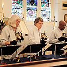 Hand bell ringers at St Mary with St Alban