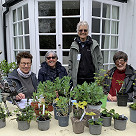 Jill Smith and the plants sales team at Elmfield Avenue